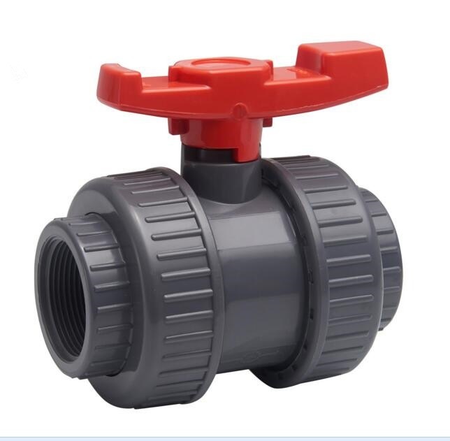 pvc double union ball valve female